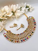 Load image into Gallery viewer, Multi Color Pakistani Choker Set