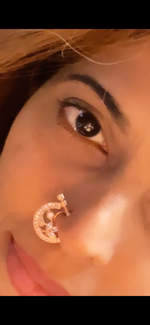 Load image into Gallery viewer, झेलमिल स्क्रू नथ (नॉन पियर्सिंग नोज़ रिंग)