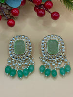Load image into Gallery viewer, Kundan Meenakari Indian Earrings