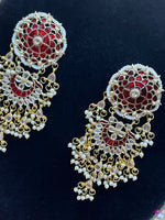 Load image into Gallery viewer, Kundan Big Statement Earring