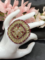 Load image into Gallery viewer, Adjustable Polki Big Size Rings