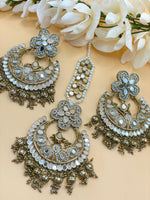 Load image into Gallery viewer, Ranika Statement Mirror Tikka Set