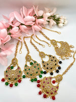 Load image into Gallery viewer, Indian Polki Jewellery Maang Tikkas