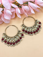 Load image into Gallery viewer, red Walya Earrings