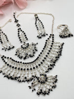 Load image into Gallery viewer, Little Girls Necklace With Tikka Indian Earring And Ring Set