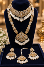 Load image into Gallery viewer, pakistani Golden Bridal Set