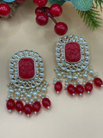 Load image into Gallery viewer, Kundan Meenakari Indian Earrings
