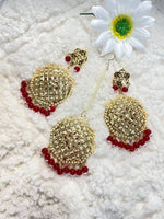 Load image into Gallery viewer, Jadau Pearl Tikka Earring Set - Affinity Giya