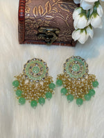 Load image into Gallery viewer, Meenakari Kundan Earrings - Affinity Giya