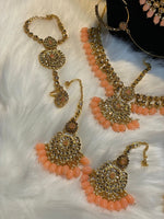 Load image into Gallery viewer, Peach Color Bridal Set - Affinity Giya