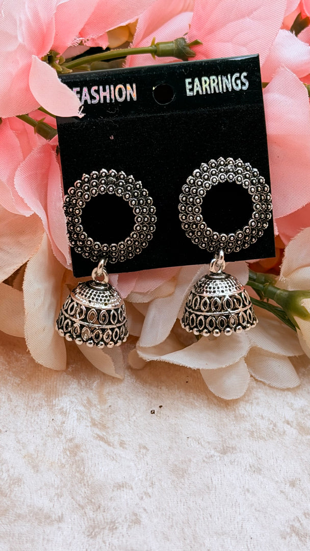 Oxidised jhumka