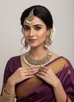 Load image into Gallery viewer, Shabnam Pakistani Style Necklace with tikka Earring set