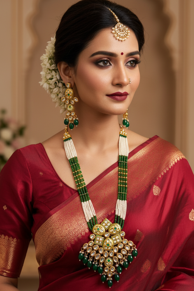 Meenakari Kundan Rajwadi Mala