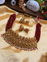 Load image into Gallery viewer, Manisha antique gold plated Choker Set