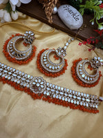 Load image into Gallery viewer, मिशा मिरर चोकर सेट