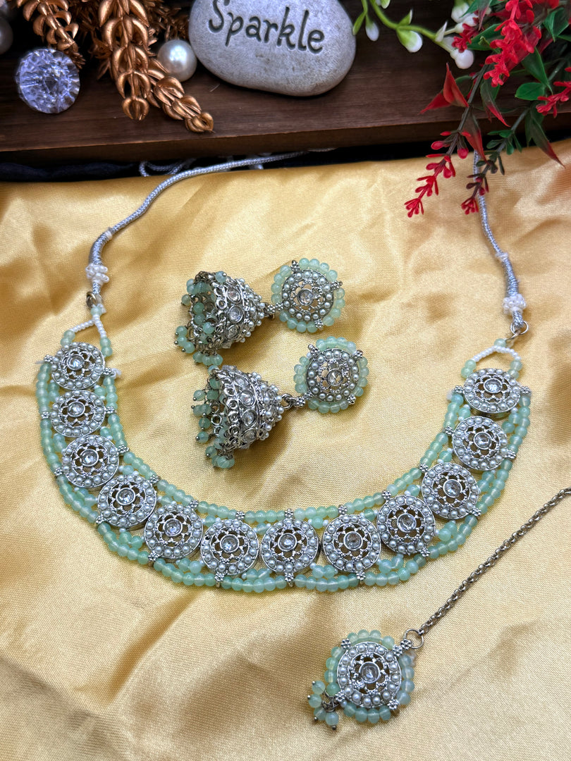 Vidhi Simply Beautiful Polki Choker Set