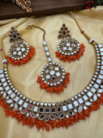 Load image into Gallery viewer, Kanchan Mirrror Necklace Set
