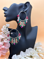 Load image into Gallery viewer, Silver Multicolor Waliya Earring
