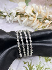 Kundan silver Bangles
