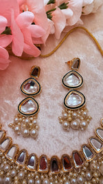 Load image into Gallery viewer, Apsara Mirror Kundan Necklace