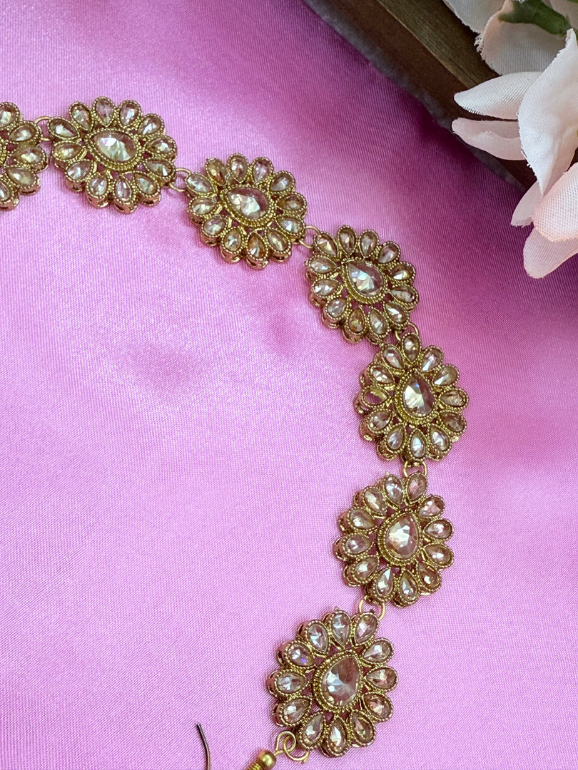 Golden Polki sheeshphool headband