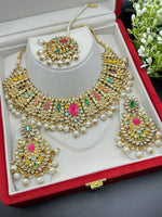 Load image into Gallery viewer, Jasmir Kundan Necklace Set
