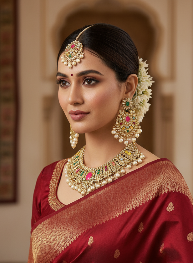 Jasmir Kundan Necklace Set