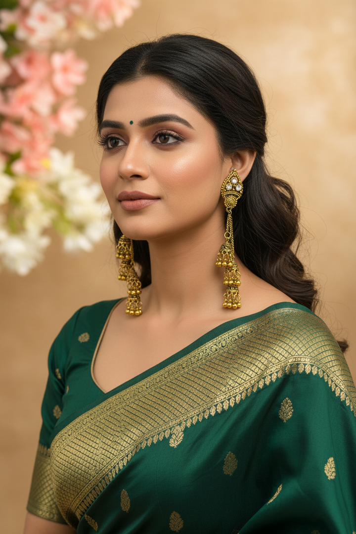 Oxidized Dangly Earrings