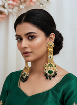 Load image into Gallery viewer, High Quality brass Antique Gold plated Kashmiri Earring
