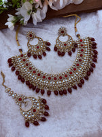 Load image into Gallery viewer, Kundan Monisa Necklace