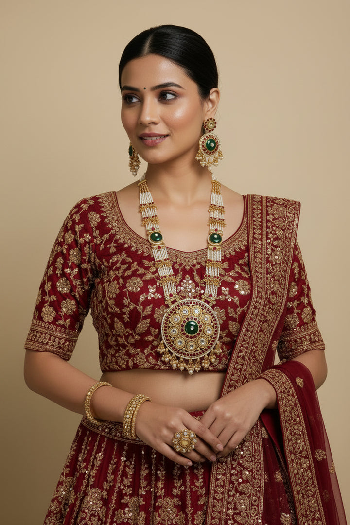 Rajwadi long mala set