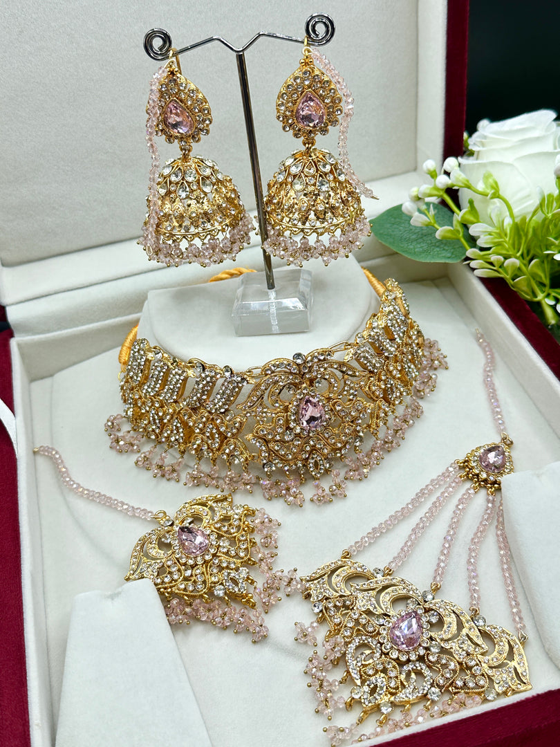 Zamila baby pink Pakistani Set