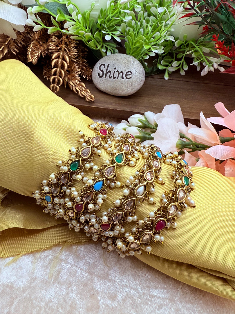 Polki Bangles Multi Color’s