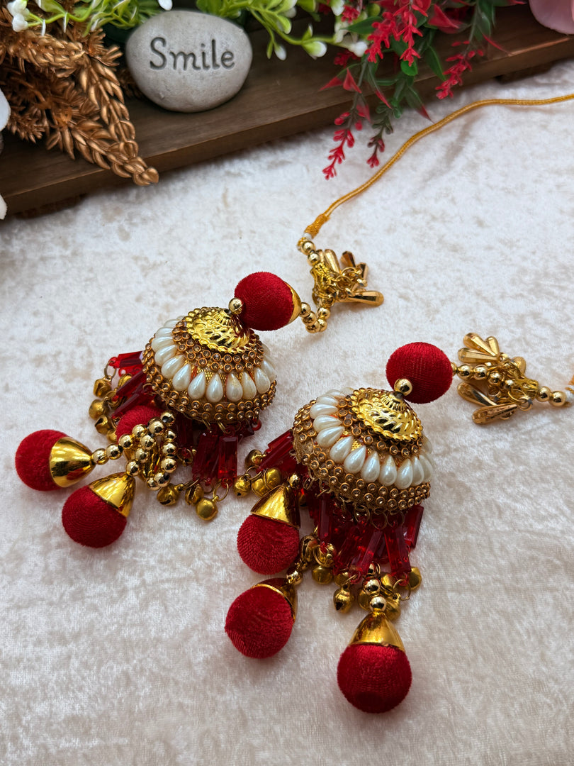 दुल्हन के लिए लाल रंग की कलीरे