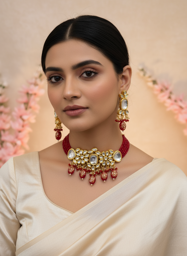 Kalpana Kundan Choker Set