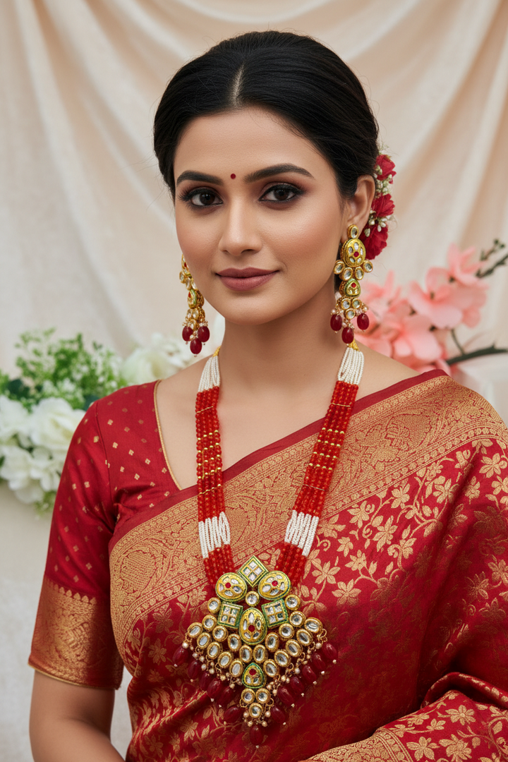 Meenakari Kundan Rajwadi Mala