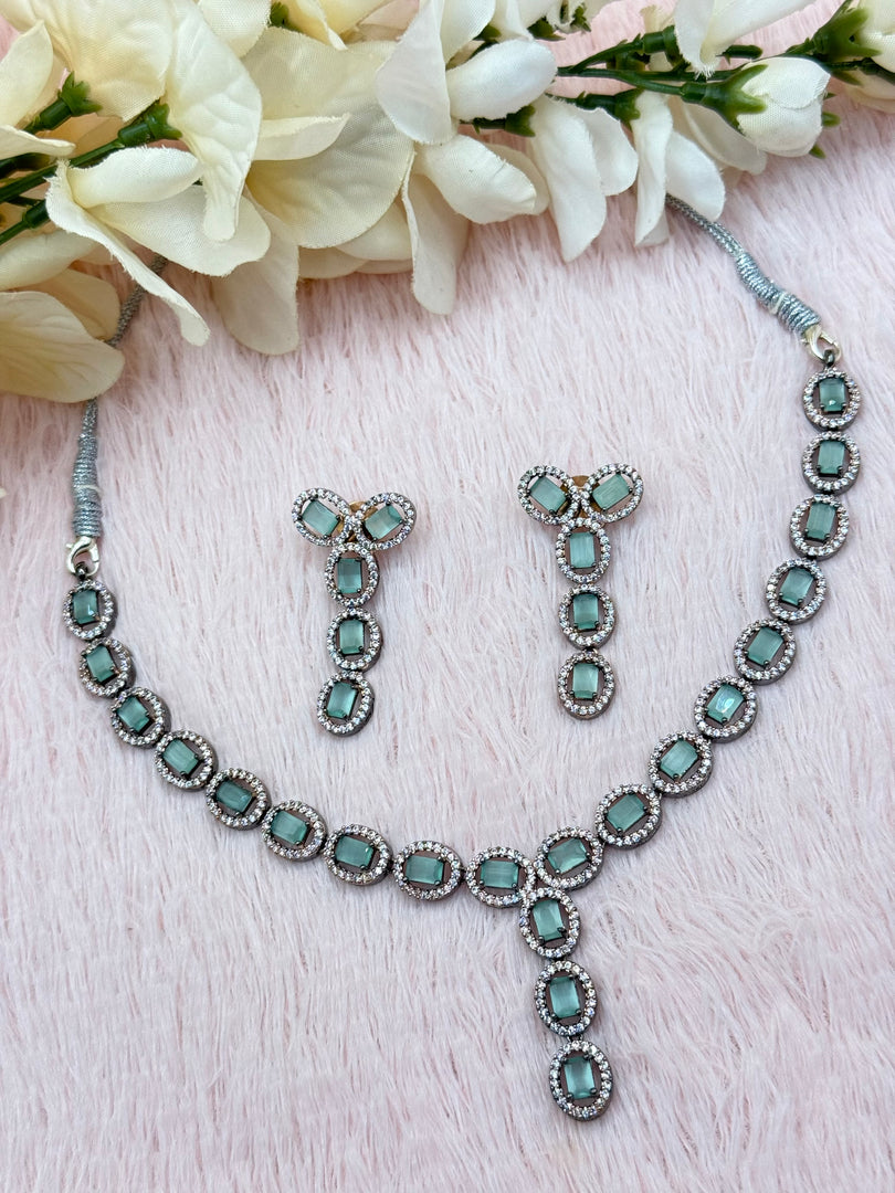 Ad Asiana Necklace set In Rose Gold