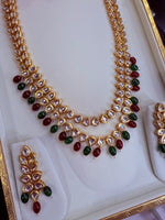 Load image into Gallery viewer, Kundan mala with earring
