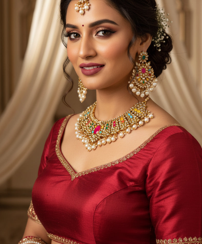 Jasmir Kundan Necklace Set