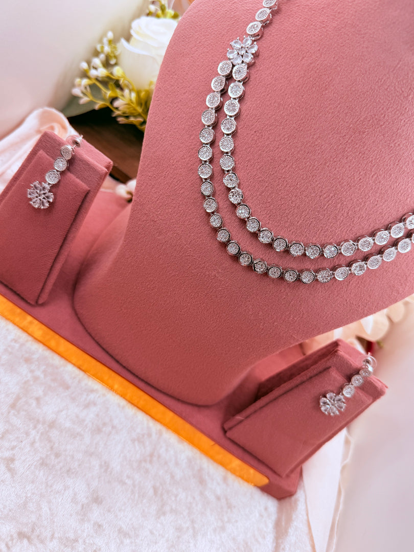 Double Line AD Silver set