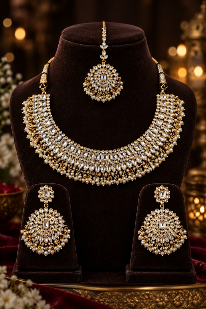 Deepali Kundan Choker Set.