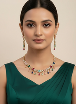 Load image into Gallery viewer, Fiza AD multicolor set in gold