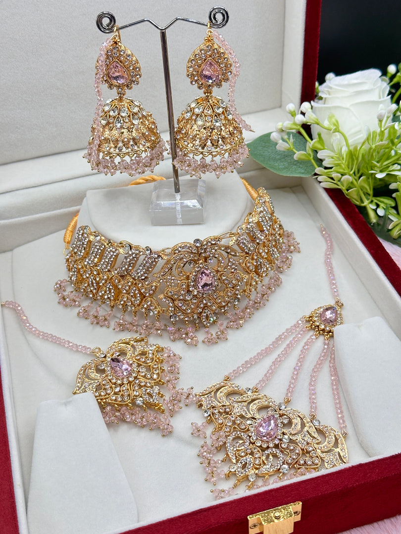 Zamila baby pink Pakistani Set