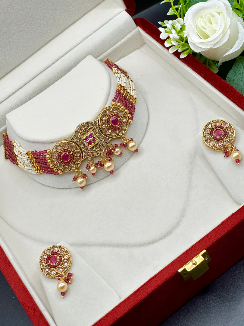 Abhaya Polki Choker Set