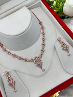 Load image into Gallery viewer, Shalin American Diamond Necklace set
