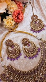 Load image into Gallery viewer, Meher lavender Necklace set