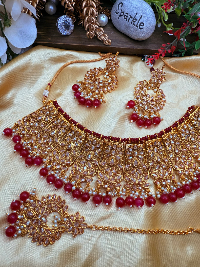 Anaya Indain Polki jewellery Choker Set