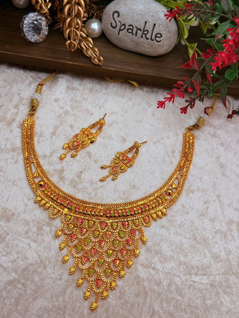 Farida Golden Necklace Sets