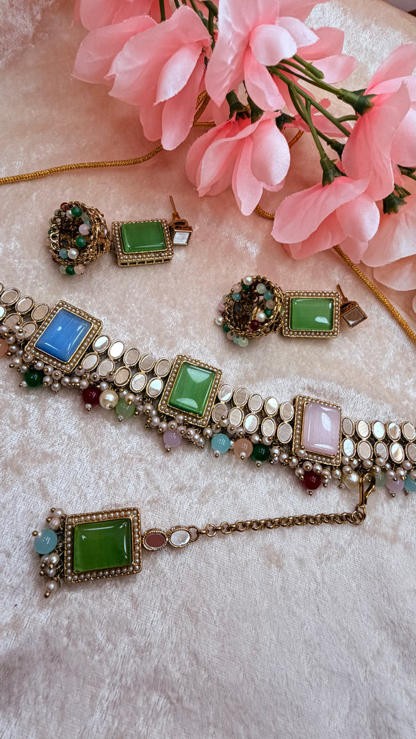 Jana Mirror choker set
