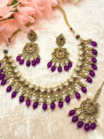 Load image into Gallery viewer, Nilima Polki Choker Set
